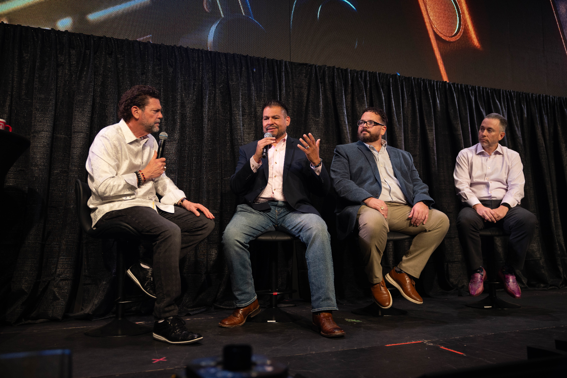 Leadership panel on stage